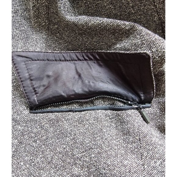 Tahari Arthur Levine Brown Two-Button Zipper Pocket Wool Silk Blazer Size 10 - Picture 7 of 7